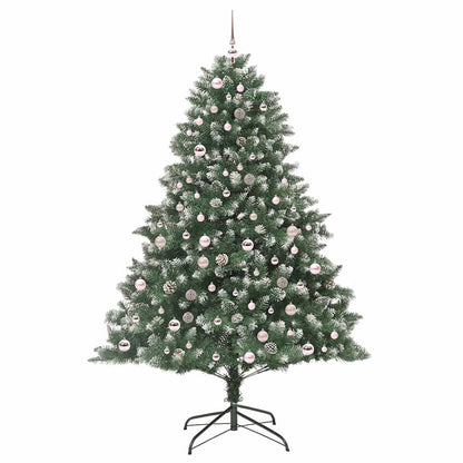 vidaXL Künstlicher Weihnachtsbaum mit 300 LEDs mit Ständer Grün 210 cm