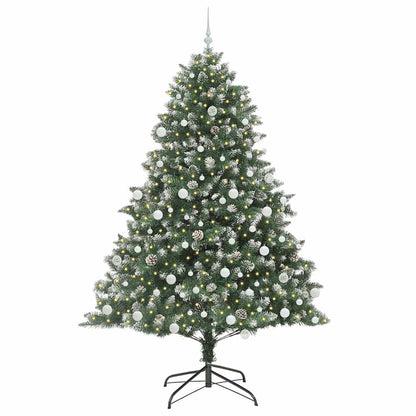 vidaXL Künstlicher Weihnachtsbaum mit 300 LEDs mit Ständer Grün 210 cm