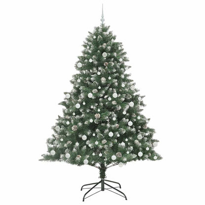 vidaXL Künstlicher Weihnachtsbaum mit 300 LEDs mit Ständer Grün 210 cm