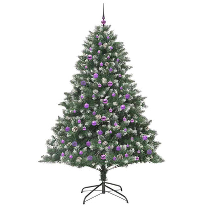vidaXL Künstlicher Weihnachtsbaum mit 300 LEDs mit Ständer Grün 210 cm