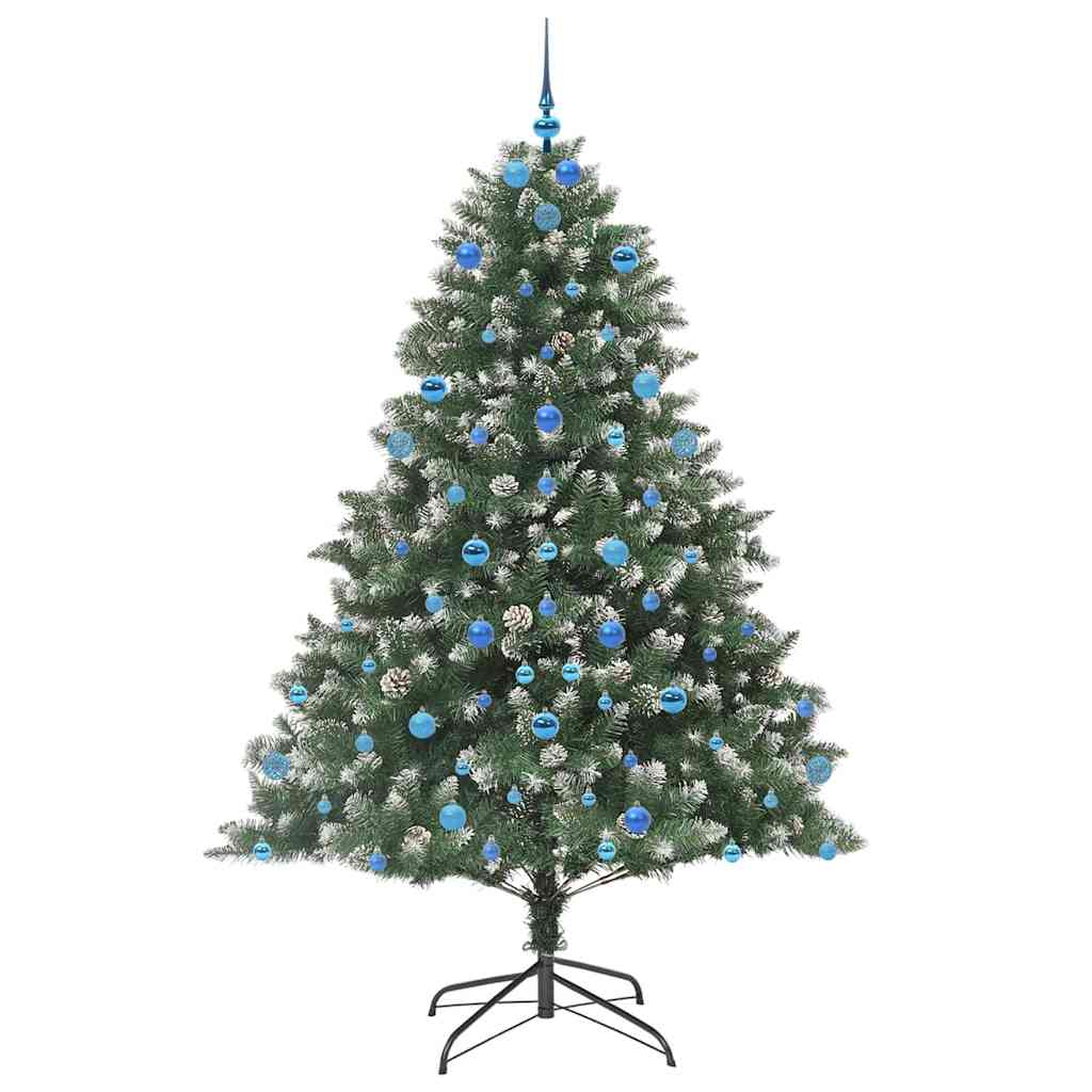 Künstlicher Weihnachtsbaum mit 300 LEDs mit Ständer Grün 210 cm
