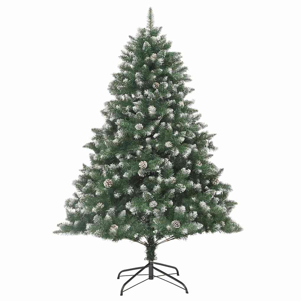 Künstlicher Weihnachtsbaum mit 300 LEDs mit Ständer Grün 210 cm