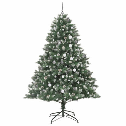vidaXL Sapin de Noël artificiel avec 300 LED et support Vert 240 cm
