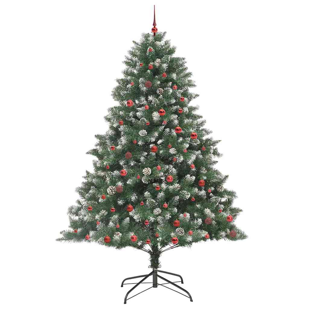 Künstlicher Weihnachtsbaum mit 300 LEDs mit Ständer Grün 240 cm