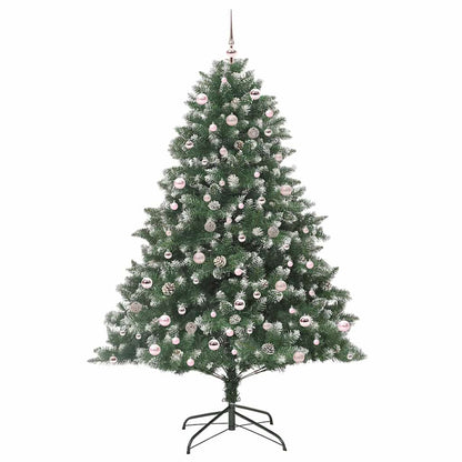 vidaXL Sapin de Noël artificiel avec 300 LED et support Vert 240 cm