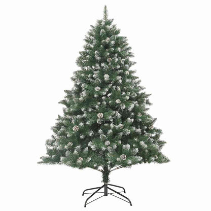 vidaXL Sapin de Noël artificiel avec 300 LED et support Vert 240 cm