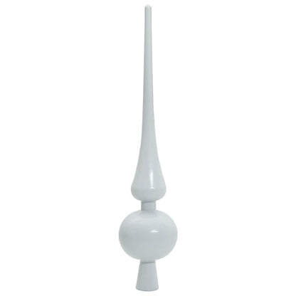 vidaXL Künstlicher schlanker Weihnachtsbaum Grün und Weiß 120 cm