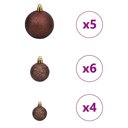 vidaXL Künstlicher schlanker Weihnachtsbaum Grün und Weiß 150 cm