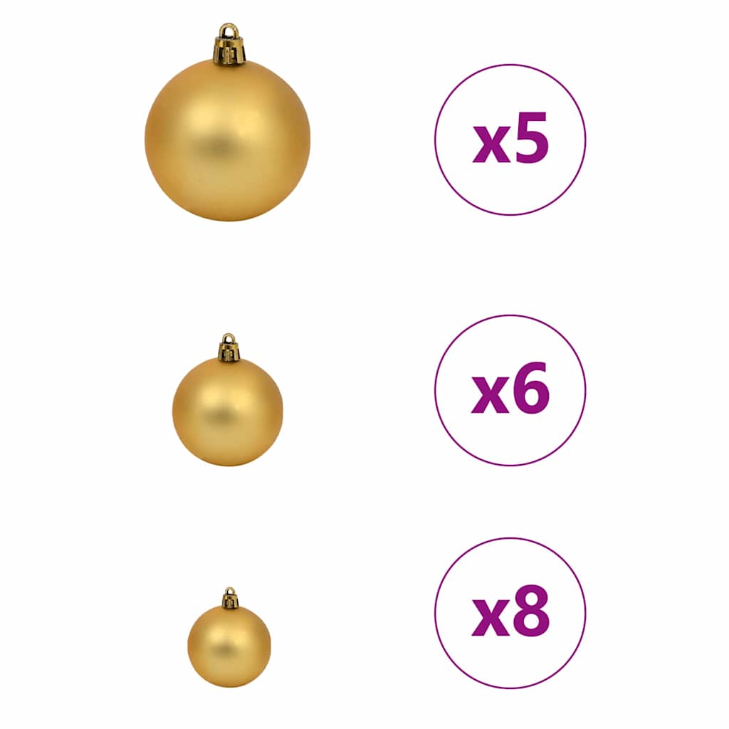vidaXL Künstlicher schlanker Weihnachtsbaum Grün und Weiß 150 cm