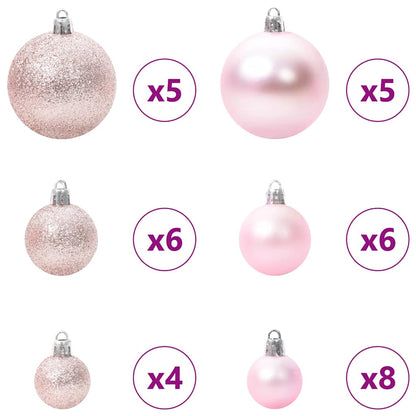 vidaXL Künstlicher schlanker Weihnachtsbaum Grün und Weiß 150 cm