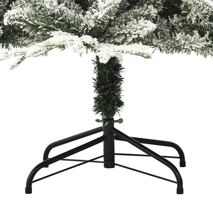 vidaXL Künstlicher vorbeleuchteter Weihnachtsbaum mit Kugelset Grün