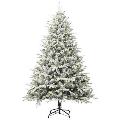 vidaXL Künstlicher vorbeleuchteter Weihnachtsbaum Grün 180 cm