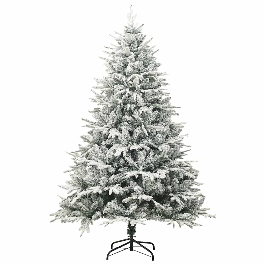 vidaXL Künstlicher vorbeleuchteter Weihnachtsbaum Grün 180 cm