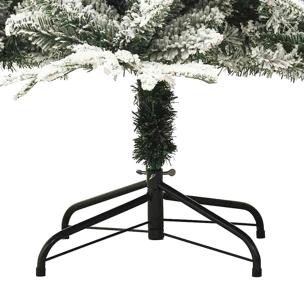vidaXL Künstlicher vorbeleuchteter Weihnachtsbaum mit Kugelset Grün