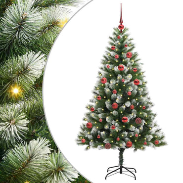 vidaXL Künstlicher schwenkbarer Weihnachtsbaum mit flockigem Schnee