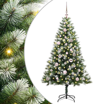vidaXL Künstlicher schwenkbarer Weihnachtsbaum mit flockigem Schnee