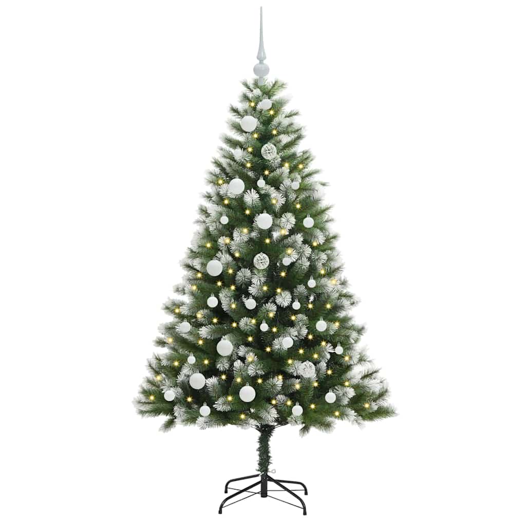 vidaXL Künstlicher schwenkbarer Weihnachtsbaum mit flockigem Schnee