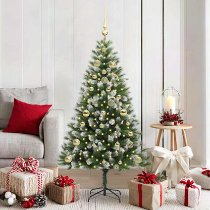 vidaXL Künstlicher schwenkbarer Weihnachtsbaum mit flockigem Schnee