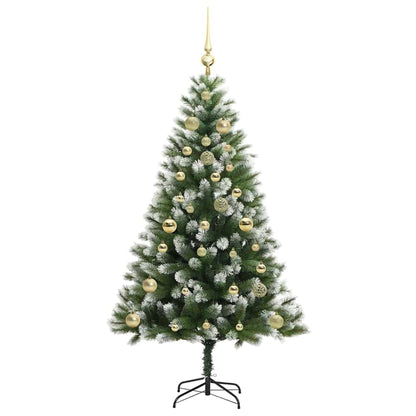 vidaXL Künstlicher schwenkbarer Weihnachtsbaum mit flockigem Schnee