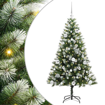 vidaXL Künstlicher schwenkbarer Weihnachtsbaum mit flockigem Schnee