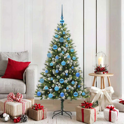 vidaXL Künstlicher schwenkbarer Weihnachtsbaum mit flockigem Schnee
