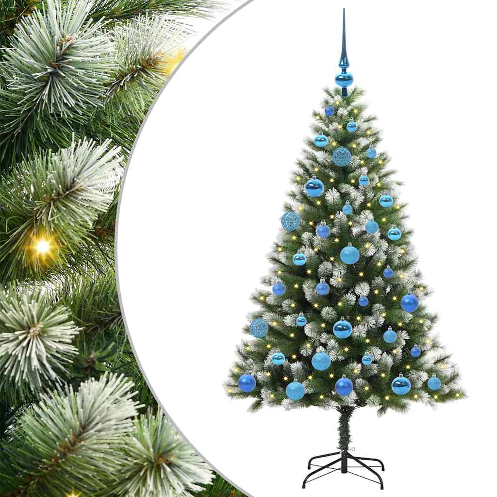 vidaXL Künstlicher schwenkbarer Weihnachtsbaum mit flockigem Schnee