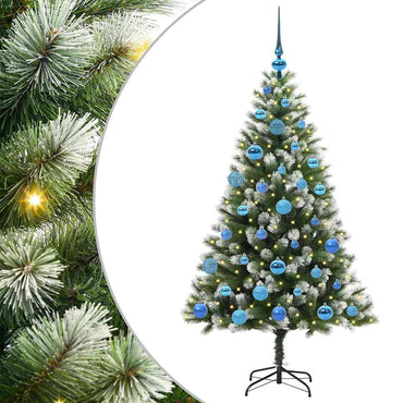 vidaXL Künstlicher schwenkbarer Weihnachtsbaum mit flockigem Schnee