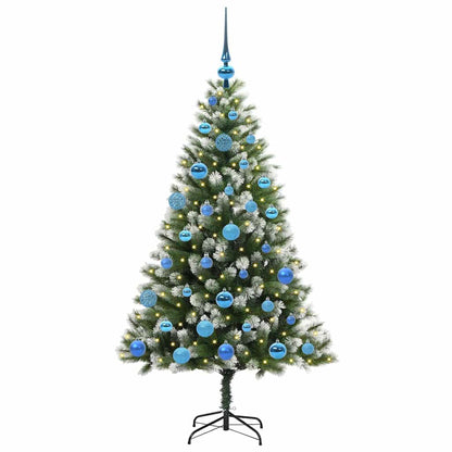 vidaXL Künstlicher schwenkbarer Weihnachtsbaum mit flockigem Schnee
