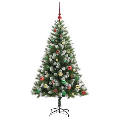 vidaXL Künstlicher schwenkbarer Weihnachtsbaum mit flockigem Schnee