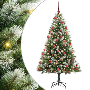 vidaXL Künstlicher schwenkbarer Weihnachtsbaum mit flockigem Schnee