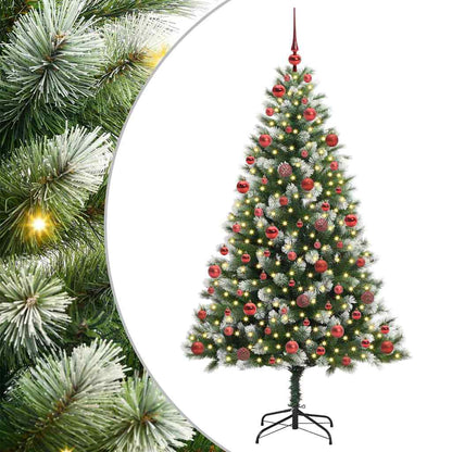 vidaXL Künstlicher schwenkbarer Weihnachtsbaum mit flockigem Schnee