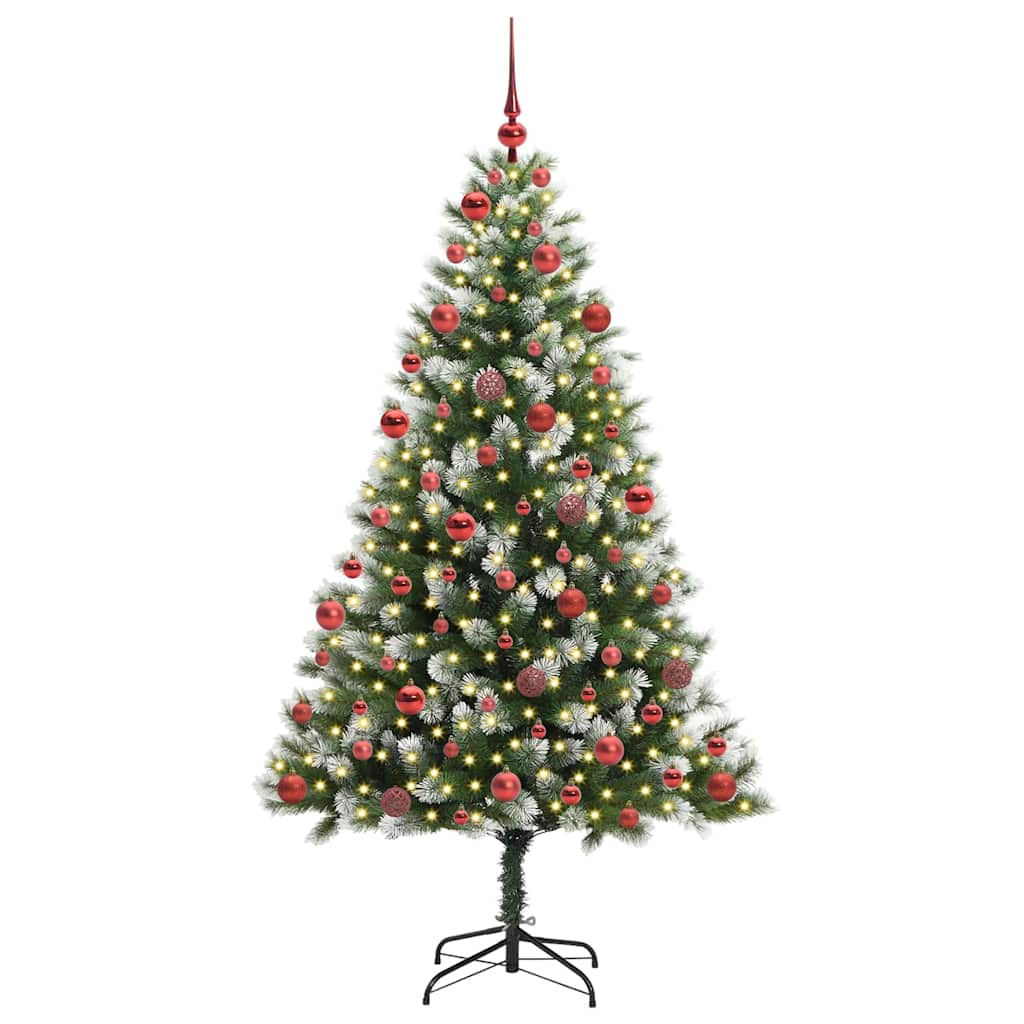 vidaXL Künstlicher schwenkbarer Weihnachtsbaum mit flockigem Schnee