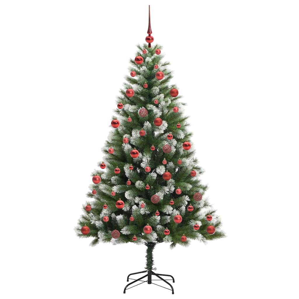 vidaXL Künstlicher schwenkbarer Weihnachtsbaum mit flockigem Schnee