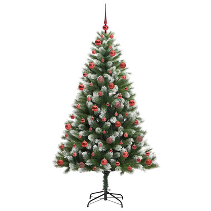 vidaXL Künstlicher schwenkbarer Weihnachtsbaum mit flockigem Schnee