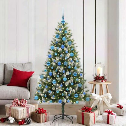 vidaXL Künstlicher schwenkbarer Weihnachtsbaum mit flockigem Schnee
