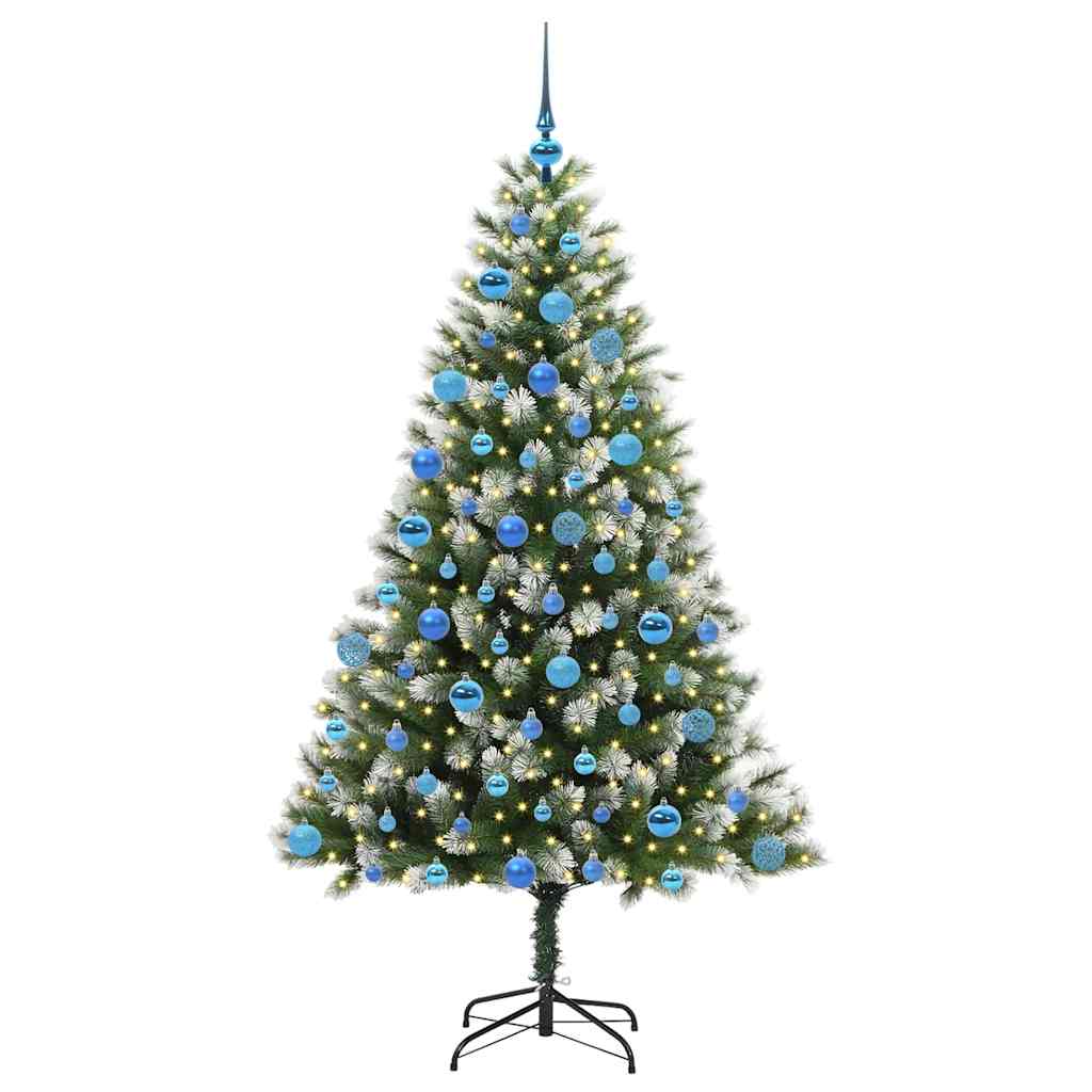 vidaXL Künstlicher schwenkbarer Weihnachtsbaum mit flockigem Schnee