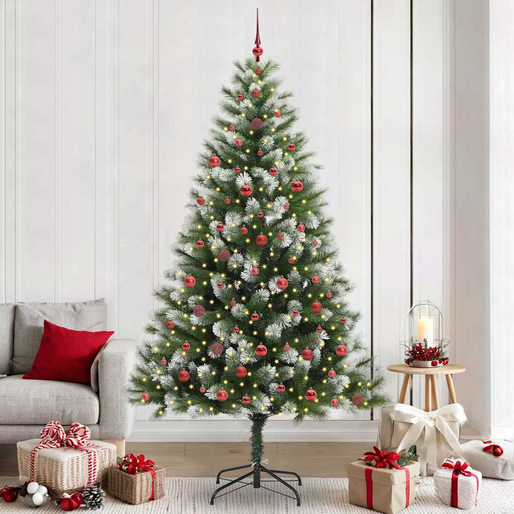 vidaXL Künstlicher schwenkbarer Weihnachtsbaum mit flockigem Schnee