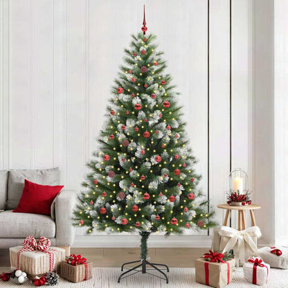vidaXL Künstlicher schwenkbarer Weihnachtsbaum mit flockigem Schnee