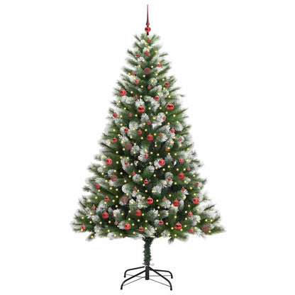 vidaXL Künstlicher schwenkbarer Weihnachtsbaum mit flockigem Schnee