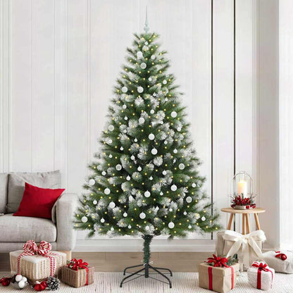 vidaXL Künstlicher schwenkbarer Weihnachtsbaum mit flockigem Schnee