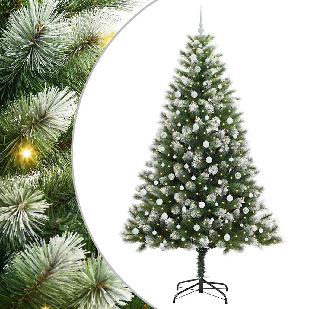 vidaXL Künstlicher schwenkbarer Weihnachtsbaum mit flockigem Schnee