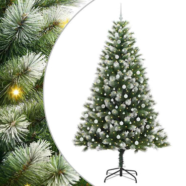 vidaXL Künstlicher schwenkbarer Weihnachtsbaum mit flockigem Schnee