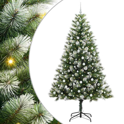 vidaXL Künstlicher schwenkbarer Weihnachtsbaum mit flockigem Schnee