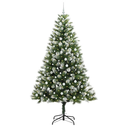 vidaXL Künstlicher schwenkbarer Weihnachtsbaum mit flockigem Schnee