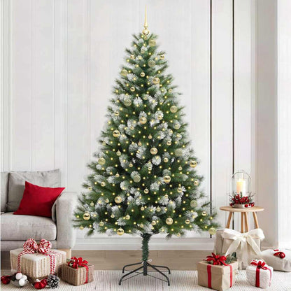 vidaXL Künstlicher schwenkbarer Weihnachtsbaum mit flockigem Schnee