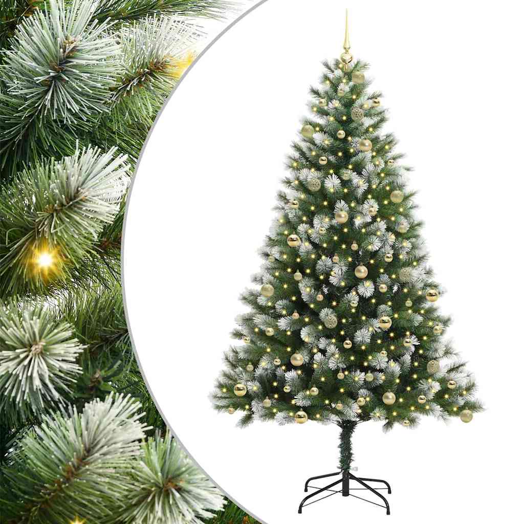vidaXL Künstlicher schwenkbarer Weihnachtsbaum mit flockigem Schnee