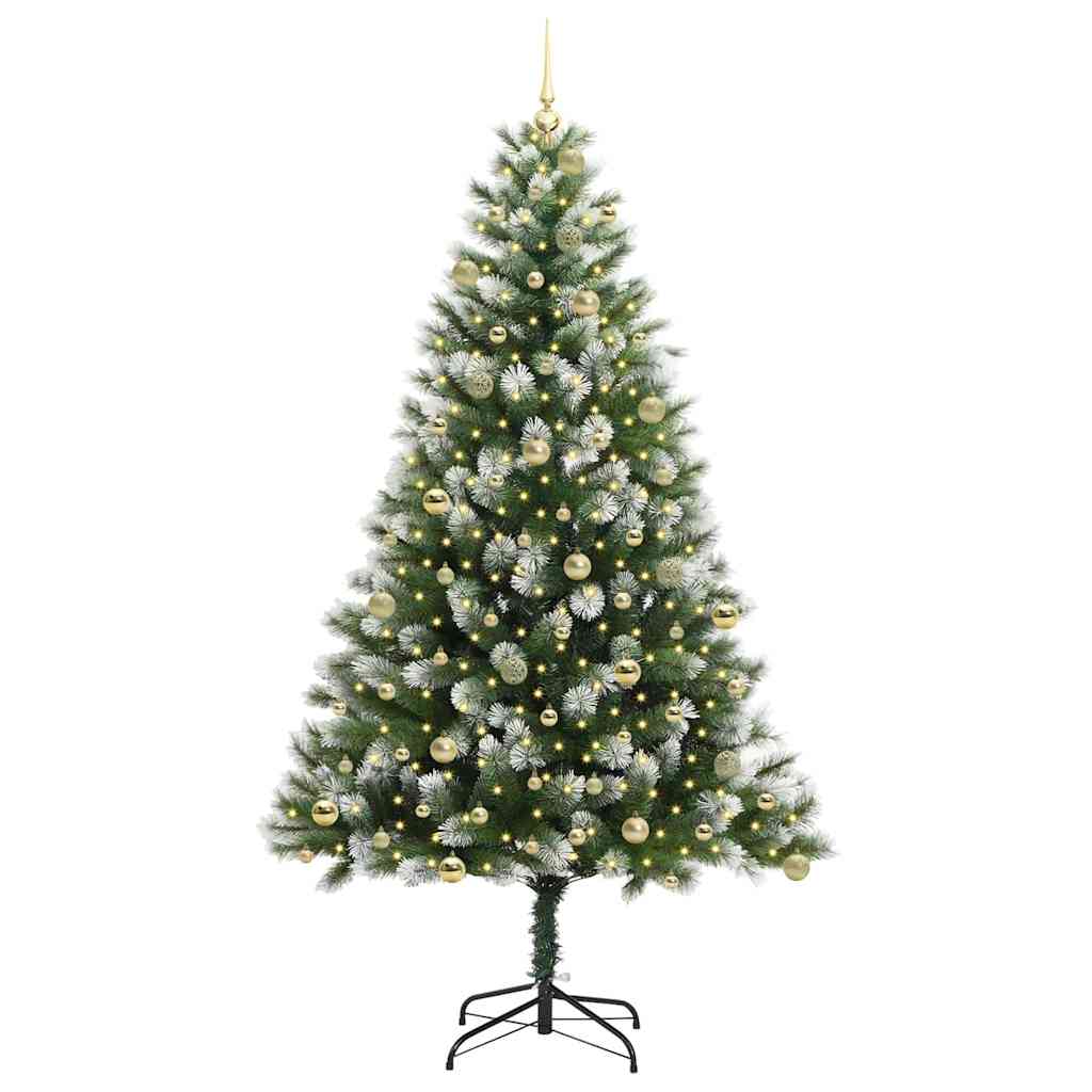 vidaXL Künstlicher schwenkbarer Weihnachtsbaum mit flockigem Schnee
