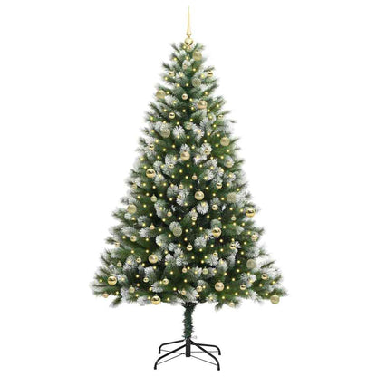 vidaXL Künstlicher schwenkbarer Weihnachtsbaum mit flockigem Schnee