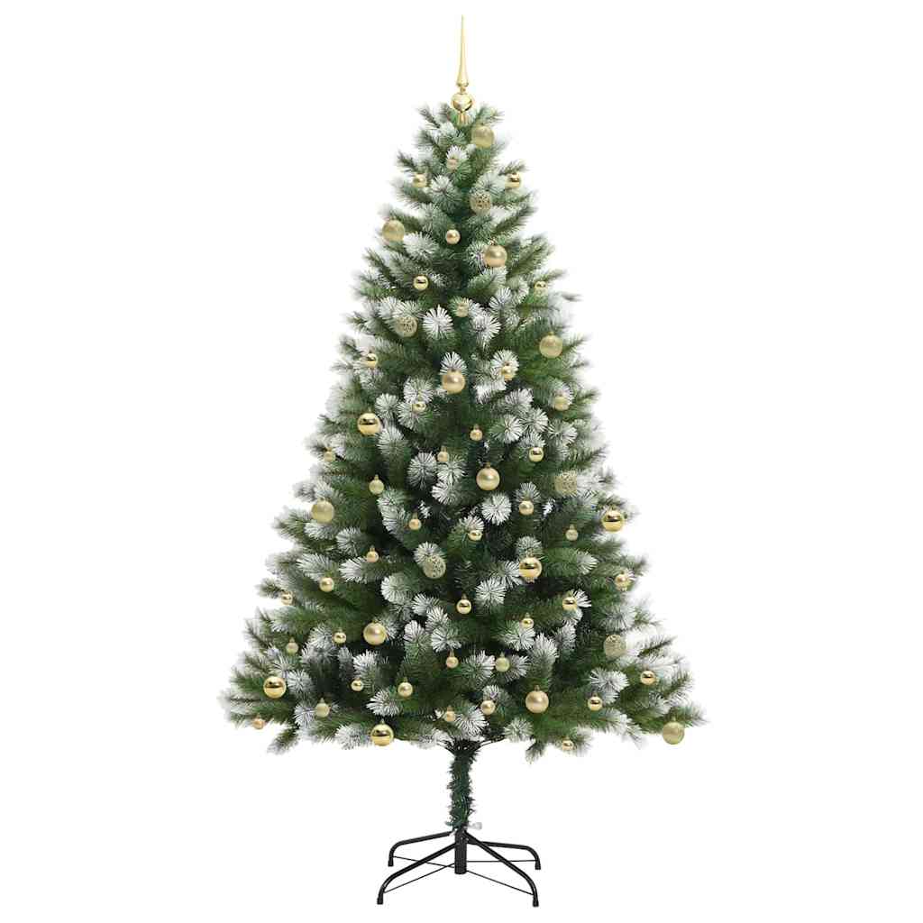 vidaXL Künstlicher schwenkbarer Weihnachtsbaum mit flockigem Schnee