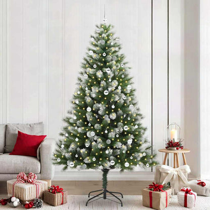 vidaXL Künstlicher schwenkbarer Weihnachtsbaum mit flockigem Schnee